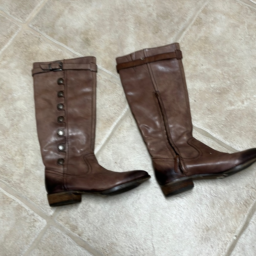 Women's Brown Tall Riding Boots